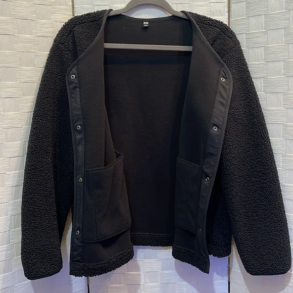 Uniqlo Japan Sherpa Button Snap Tech Fleece Jacket🐝 - Picture 7 of 9